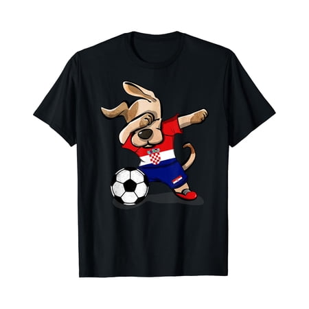 Dog Dabbing Soccer Croatia Jersey Shirt Croatian Football