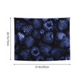 thumbnail image 6 of Hirioo Blue-Purple Raspberries Print Tapestry Lightweight Fabric for Bedroom Aesthetic Home Wall Dorm Décor Living Room Decor 29x37 Inch, 6 of 8