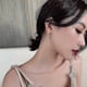 thumbnail image 2 of Gold Fashion Classic Geometric Women Dangle Earrings / Dangle Earrings Asymmetric Earrings Of Star And Moon / Crystal Star Moon Design Jewelry Earring, 2 of 3