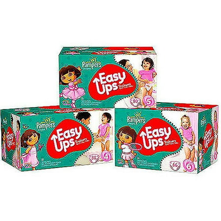 Pampers - Easy Ups Girls' Training Pants (Choose Your Size) - Walmart.com