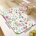 thumbnail image 2 of Colorful Flower Dish Drying Mats for Kitchen Counter Absorbent Fast Dry Dish Drainer Rack Mats for Dishes Utensils Pot and Pan, Kitchen Accessories 24"x16", 2 of 7