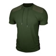 thumbnail image 4 of OSFVNOXV Gym Shirts for Men Athletic Knitting Cotton Breathable Tees Moisture Wicking Short Sleeve Running T-Shirts, 4 of 7