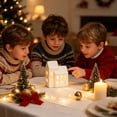 thumbnail image 4 of WYBXZ Lighted Christmas House Decor, Ceramic LED Village Accent for Holiday Tabletop, 4 of 9