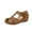 Brown, variant on JINMGG Sandals for Women Plus Clearance Summer New Hollow Embroidered Wedges with Thick Sole Toe Cap Buckle Women's Sandals Brown 41