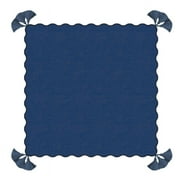 Scalloped Tassel 6 Piece Table Napkin Set, Sapphire by Drew Barrymore Flower Home