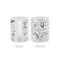 thumbnail image 3 of WIRESTER 11 Oz Ceramic Tea Cup Coffee Mug, Math Equations Whiteboard, 3 of 7