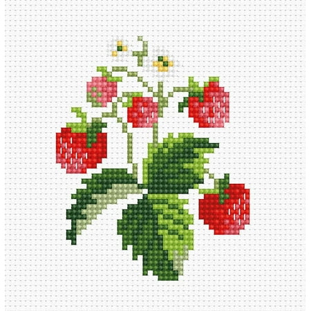 UPC: 4840746011498 | Strawberries B015L Counted Cross-Stitch Kit
