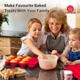 thumbnail image 2 of Redfly 2 Pack Silicone Muffin Pan & Cupcake Pans for Baking - 12 Cup Regular Size BPA Free Egg Bites Molds, 2 of 7