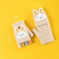 thumbnail image 3 of Coerni Toddler Kids Children's Bunny Knit Winter Warm Girls Boys Baby Gloves Mittens Cute Cotton Hand Warmer Gloves, 3 of 4
