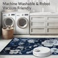 thumbnail image 5 of ODIKA 5'x7' Machine Washable Non-Slip Area Rug, Midnight Bloom Abstract Floral High Traffic Rug, Blue, 123531, 5 of 7