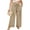 KHAKI, variant on Womens Pants Plus Size Wide Leg Summer Casual High Waisted Pants for Women Loose Flowy Work Khaki Pants for Women Pants XL