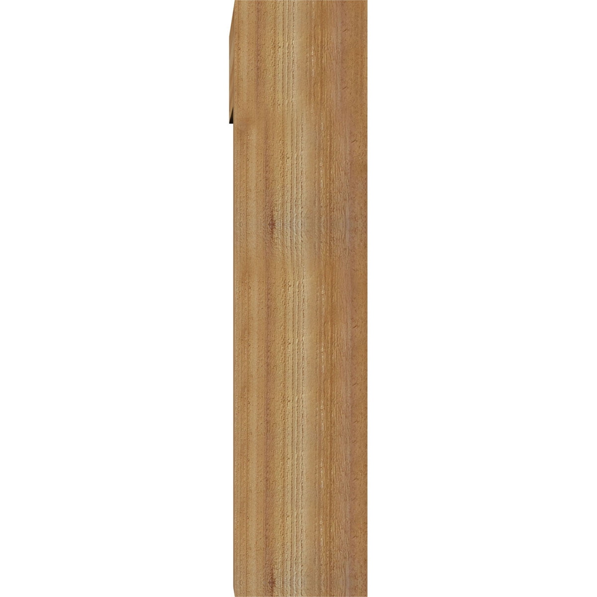 Ekena Millwork 8"W x 24"D x 36"H Westlake Block Rough Sawn Bracket w/ Offset Brace, Western Red Cedar