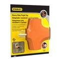 thumbnail image 2 of Stanley 30304 Heavy Duty Grounded 3 Outlet Triangle Tap Adapter, Orange, 2 of 2