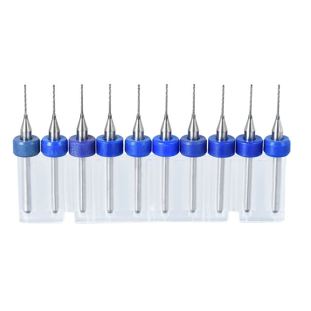 Brocas Micro PCB Uxcell Carburo de Tungsteno, Acero de Alta Velocidad Diámetro del Vástago 1/8" Longitud 1-1/2" 1Juego
