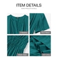 thumbnail image 4 of Vestido BTFBM 2025 midi/maxi de verano con cuello en V y bolsillos, talla M, 4 of 8