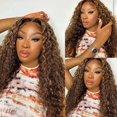thumbnail image 4 of Peluca ZHUO JIA Highlight Ombre 26 pulgadas Deep Wave HD Lace 180%, 4 of 6