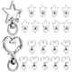 thumbnail image 1 of 20 llaveros de corazón, llaveros de estrella, clip de llavero, llavero de estrella, hebillas de langosta multifuncionales, hebillas de bolsa, 1 of 7