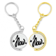 thumbnail image 1 of Ahora Funny quote handwrite estilo Anillo de oro de metal llavero llavero, 1 of 4