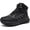 black, variant on OrthoComfoot Men's Orthopedic Waterproof Hiking Boots: Comfortable Supportive Shoes for Walking and Everyday Wear