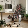 thumbnail image 3 of POLERO Forest Dragonfly Brown Office Rolling Chair Protector Slipcover Office Chair Seat Cover Stretch All-in-One Computer Office Chair Cover for Workspace, 3 of 7