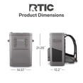 thumbnail image 4 of RTIC 48 Can Ultra-Tough Backpack Cooler, Leakproof, Waterproof Zipper, Graphite, 4 of 7