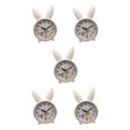 thumbnail image 2 of relayinert Réveil en Forme de Rabbit Deer Mignon pour Chambre Style Nordique Ludique et Attachant Jaune Rabbit 5Ensemble, 2 of 6