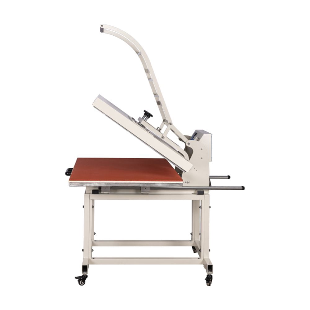 8000W Large Format Manual Heat Press Machine With Stand, 220V, No Plug, 32" x 40" Heat Plate, White