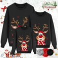 thumbnail image 2 of AWZXDE Christmas Pajamas Bas de Pyjama Familial Assortis pour Papa et Enfants Chandails en Molleton à Manches Longues Tenue de Vacances Col Rond Festif Hommes,G, 2 of 4
