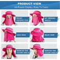 thumbnail image 5 of chapeau De Protection Solaire Homme Femme Respirant Pliables Chapeau De Randonne Avec Protection Du Cou Schage Rapide Chapeau De Pcheur Large Bor, 5 of 5