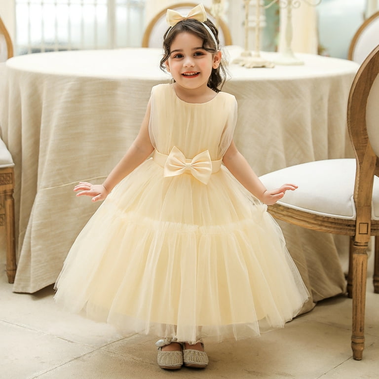 Baby yellow shop bridesmaid dresses