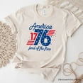 thumbnail image 7 of America 1776 Land of the Free T-Shirt, Vintage 4th of July Tee, 7 of 7