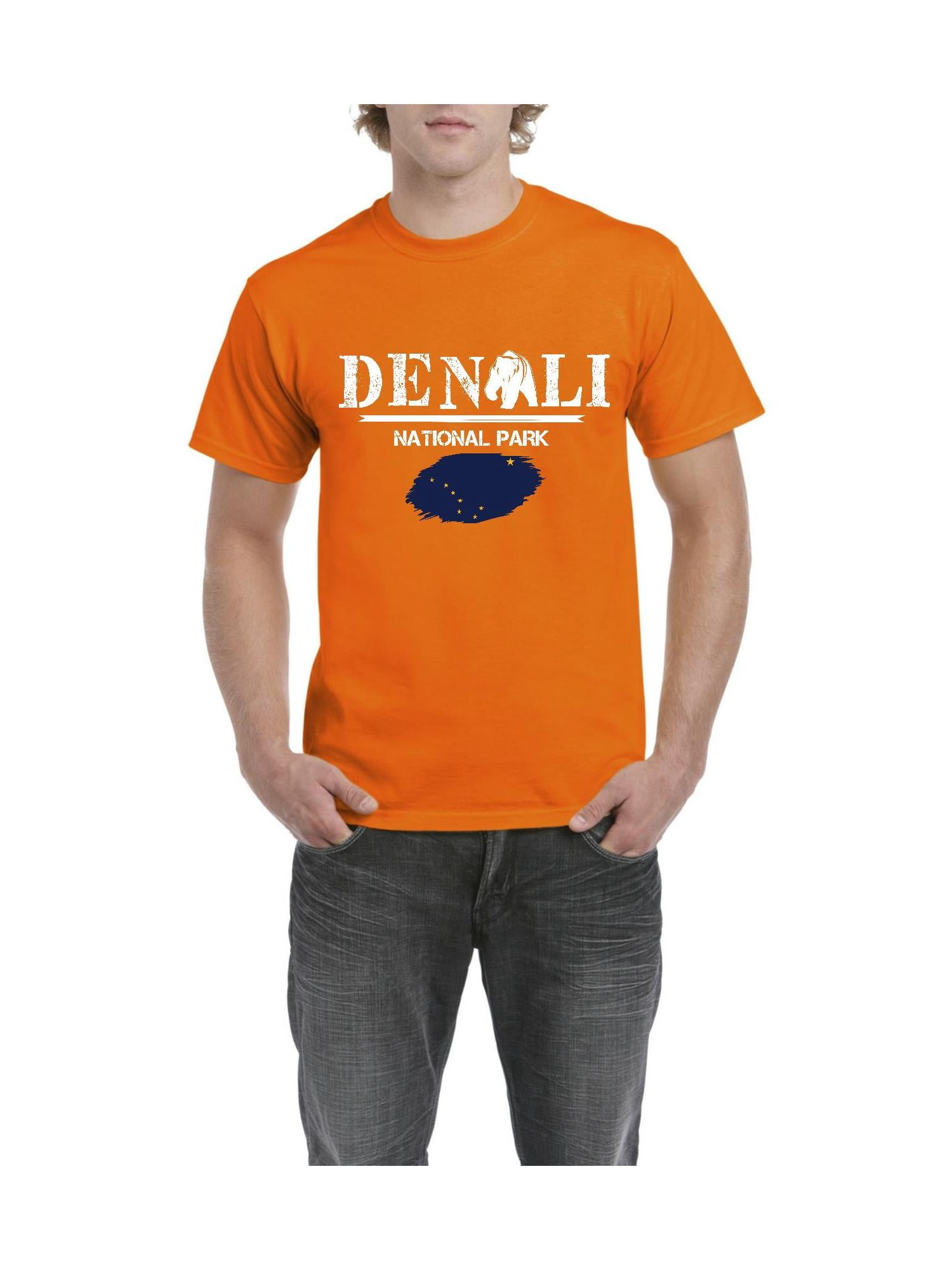 Iwpf Mens Denali National Park Short Sleeve T Shirt Walmart Com Walmart Com