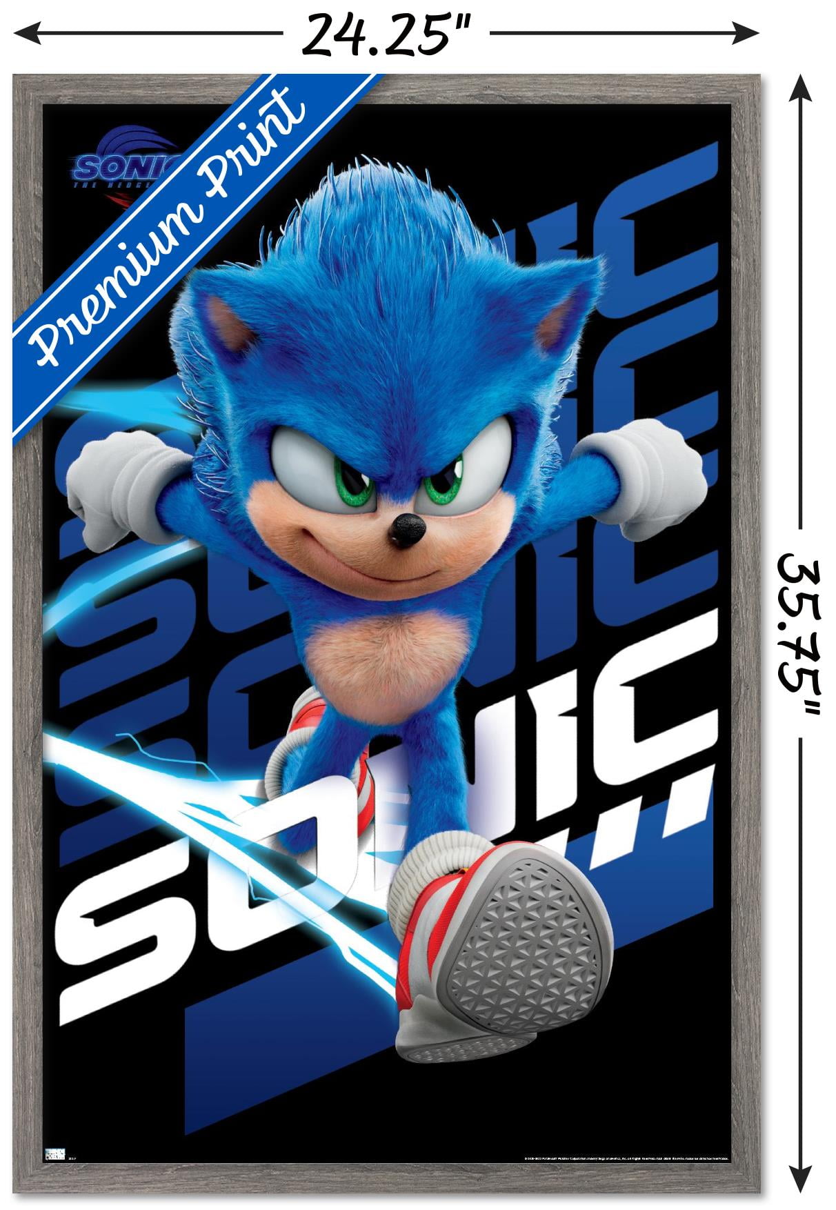 Sonic The Hedgehog 3 - Sonic Wall Poster, 22.375
