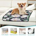thumbnail image 6 of Qxltty Purple Peony Cat litter Pads Pet Set of 2 Diaper Mats Center Anti-leakage Layer Absorbent Soft and Comfortable, 6 of 7