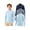 Sky Blue/Ash Gray/Navy Dark Blue, variant on Boys Thermal Shirt 3-Pack, Boys Undershirts, Solid Color Turtleneck Long Sleeve Base Layer Tees for Kids 7-15Y