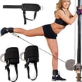 thumbnail image 2 of Adjustable Comfortable Ankle Strap for Cable Machine Glute Workouts Ankel Strap for Leg Extension Hip Abductor, 2 of 9
