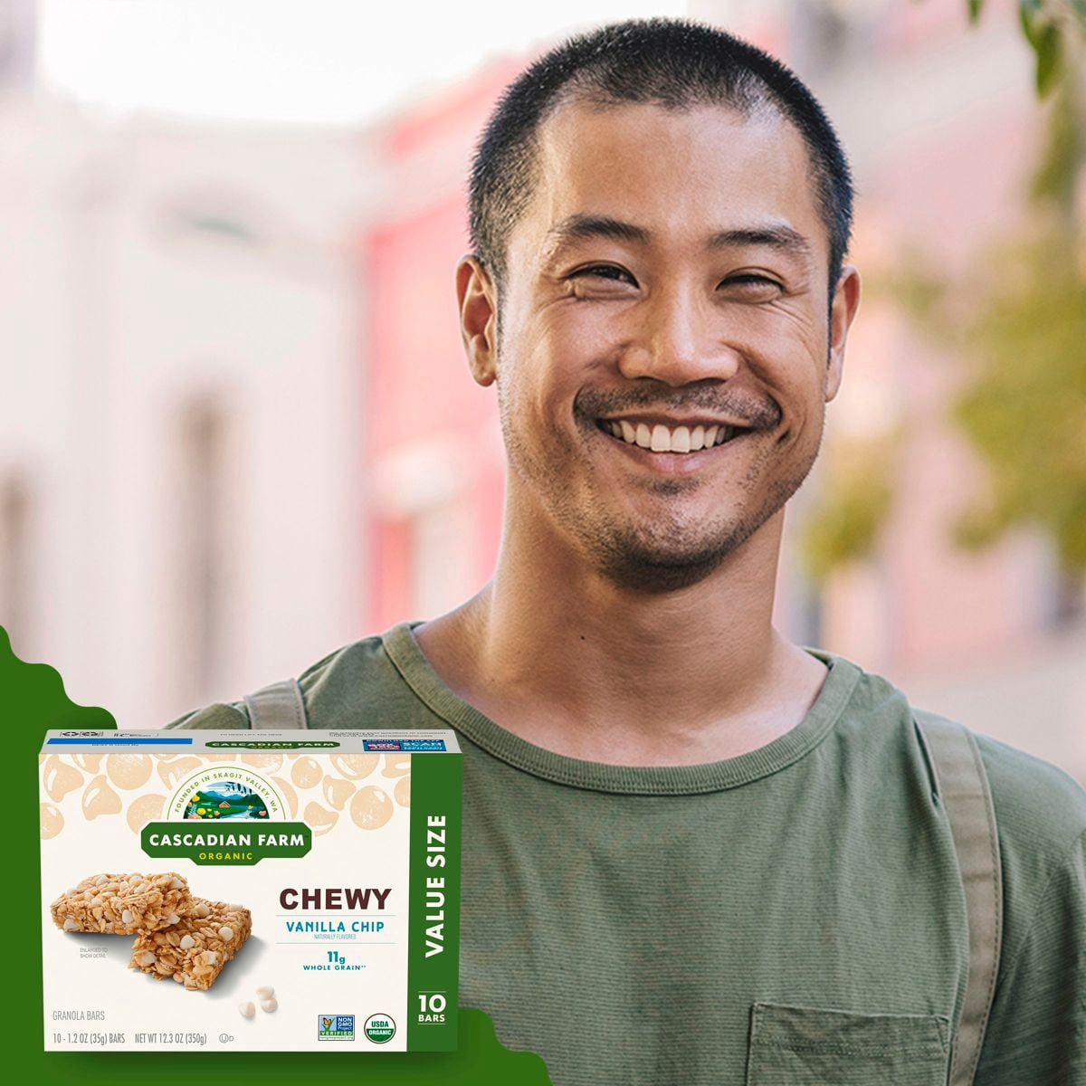 Cascadian Farm Organic Vanilla Chip Granola Bars - 10ct - Pack of 2