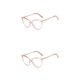 thumbnail image 4 of Minnieouse 1 par de gafas para mujer, triangulares, universales, HD, con estilo, protección solar, decorativas, a la moda, adorno para gafas, Rosa 2piezas, 4 of 6