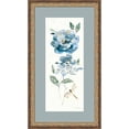 thumbnail image 1 of Great Art Now Blues of Summer IV Gilded Panel by Danhui Nai, Framed Wall Art, 14.75W x 26H, Flowers Art, 1 of 2