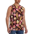 thumbnail image 2 of Fotbe Ice Cream Cake Men's Camiseta sin Mangas Estampada para Hombres, Playera Casual para Gimnasio, Entrenamiento, Playa-Medium, 2 of 7