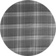 thumbnail image 1 of Ahgly Company Machine Washable Indoor Round Transitional Gunmetal Gray Area Rugs, 4' Round, 1 of 7