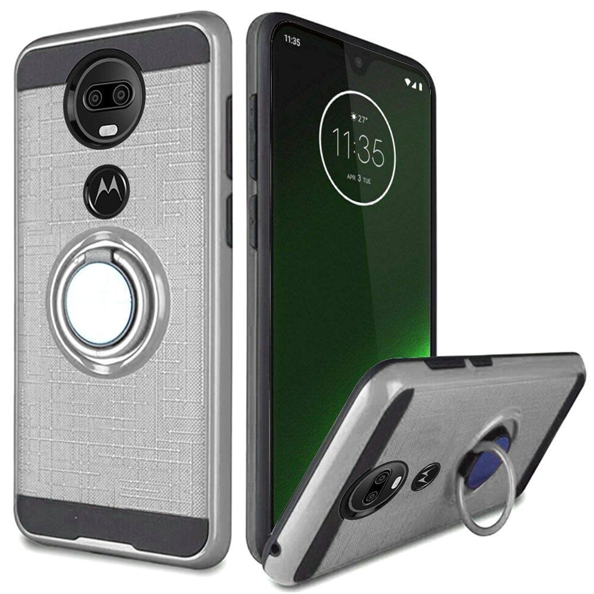 Motorola Moto G7 Plus Case, by Insten Simplistic Metallic