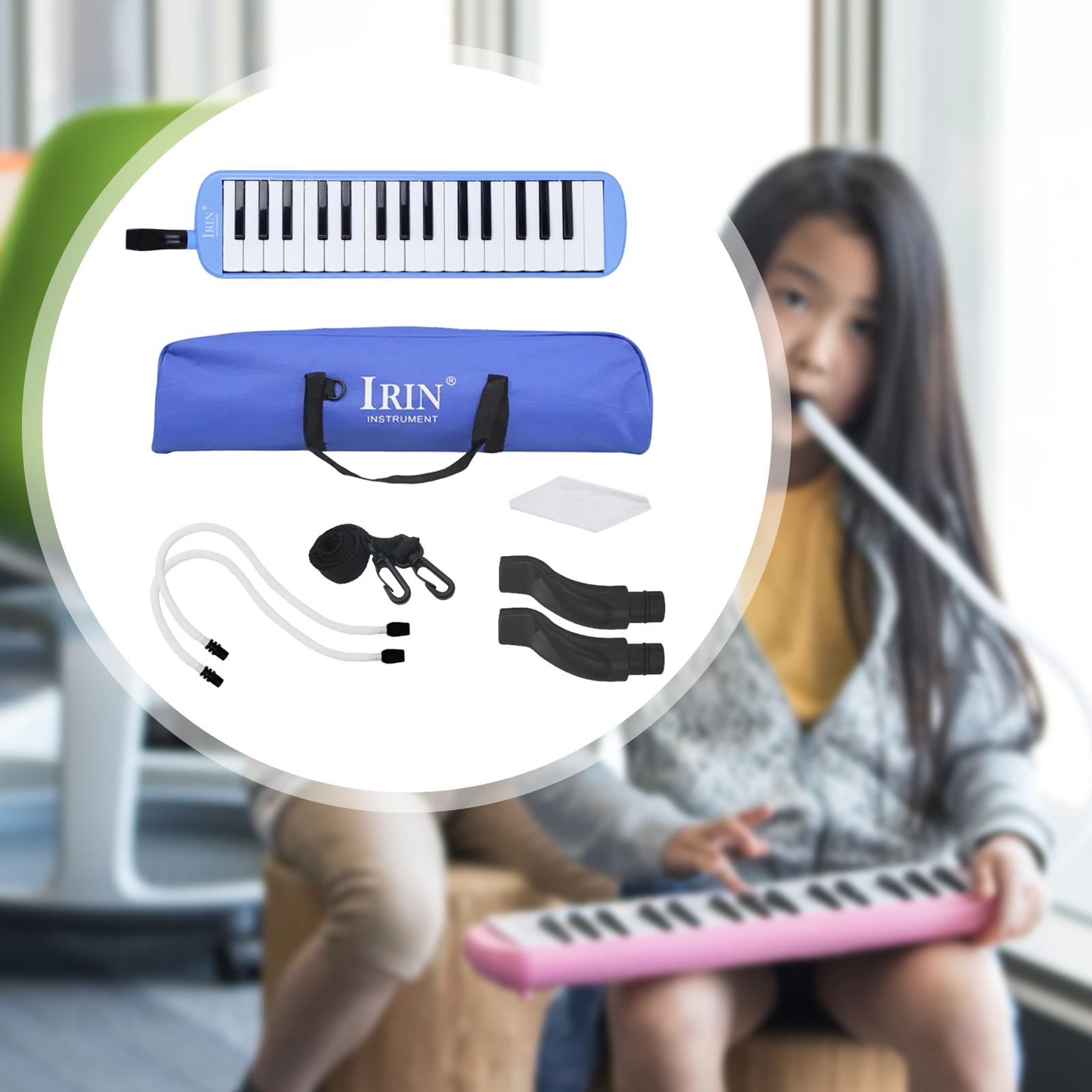 Harmonica Instrument 32 Keys Musical Keyboard Beginner Friendly Design with Carrying Case for Kids and Students