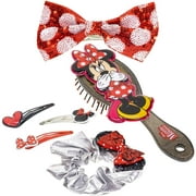 6 Piece Disney Minnie Mouse Girls Hair Accessory Set Hair Brush Gift Set