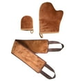 thumbnail image 1 of Baohd Self Tanning Back Body Mitt Applicator Lotion Cream Mousse Gloves Brown, 1 of 9