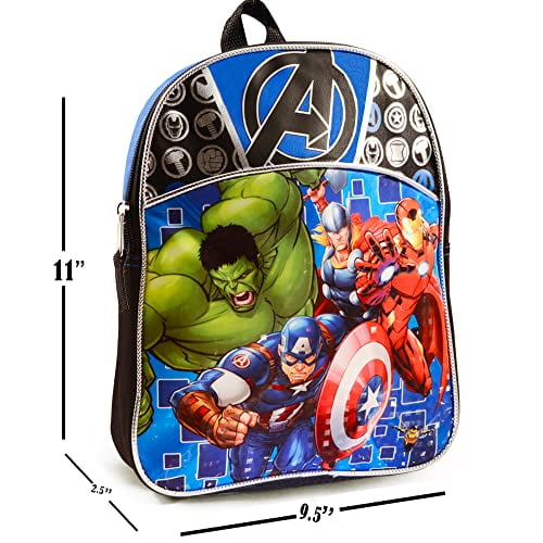 Marvel Avengers 11 Mini Toddler Preschool Backpack Featuring