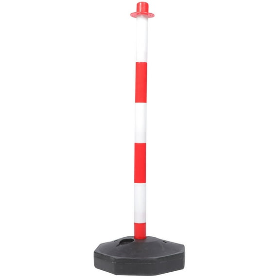 AURARMLET Traffic Warning Posts Warning Column Red and White PE Material 1Pack