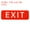 Red, variant on Uxcell 9"x3" EXIT Sign Acrylic Self Adhesive Door Sticker Wall Mounting Sign Black 2 Pack