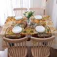 thumbnail image 5 of Fall Squirrel Pumpkins Rectangle Tablecloths 52x70,Orange Plaid Thanksgiving Leaves Table Cloth Table Cover Indoor/Outdoor Tabletop Decor for Wedding Holiday Party Dinner Baby Shower, 5 of 7
