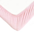 thumbnail image 6 of Lush Decor Baby Pixie Fox Geo Organic Cotton Fitted Crib Sheet Pink 2Pk 28x52x9, 6 of 8